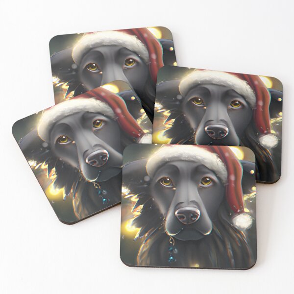 Item preview,  Christmas Croatian Sheepdog Wearing A Santa Hat designed and sold by ZenEverAI.