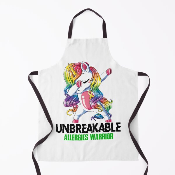 Item preview, Allergies Awareness - Unicorn Allergies Warrior Ribbon UNBREAKABLE designed and sold by Fernandezf.