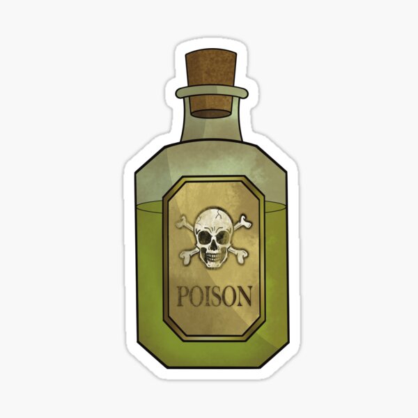 “Poison Bottle” Sticker for Sale by honeybeepaper | Redbubble