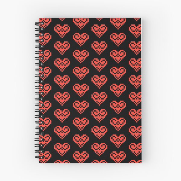 Item preview, Pixel art red heart black background designed and sold by Gala-life1.