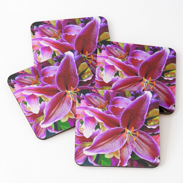 Item preview, Deep Magenta Lilies designed and sold by Elaine Bawden.