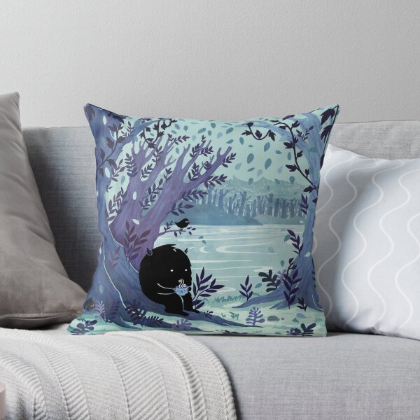 A Quiet Spot of Tea Throw Pillow