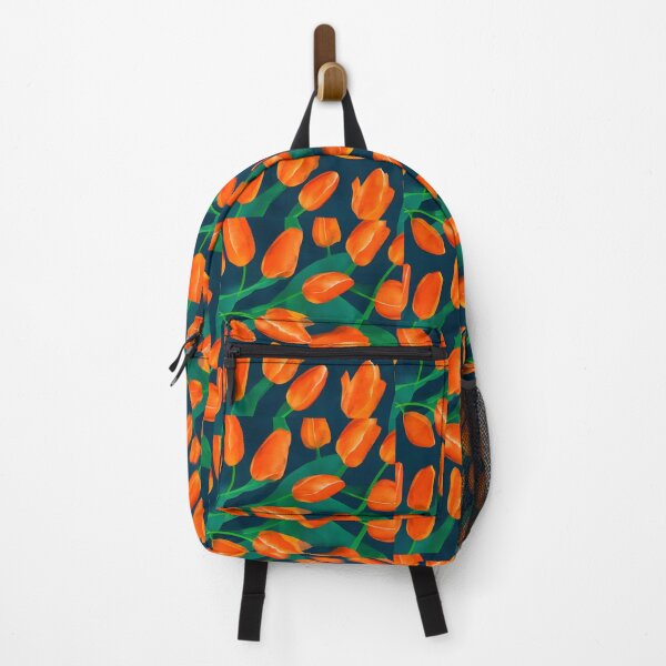 Item preview, Orange watercolor tulips pattern designed and sold by gramizzia.