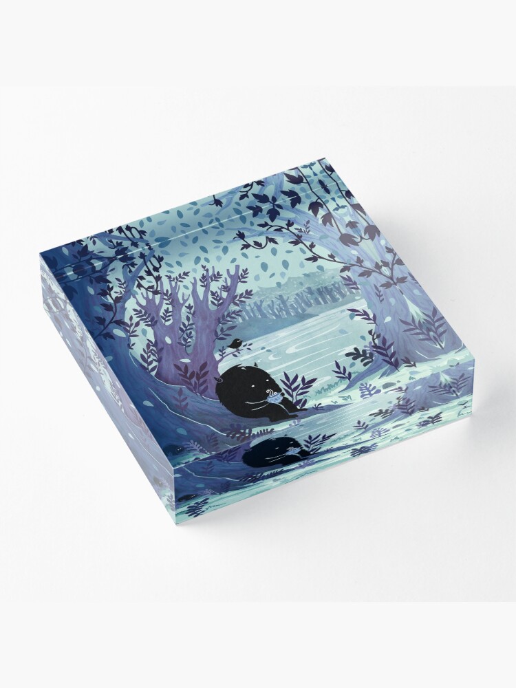 Alternate view of A Quiet Spot of Tea Acrylic Block