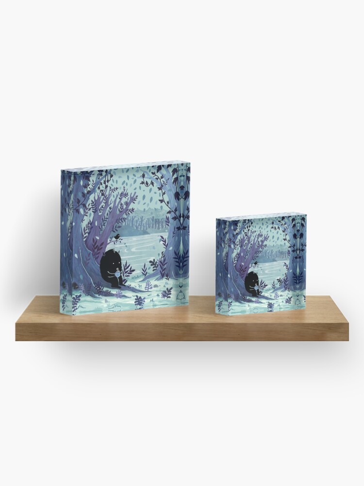 Alternate view of A Quiet Spot of Tea Acrylic Block