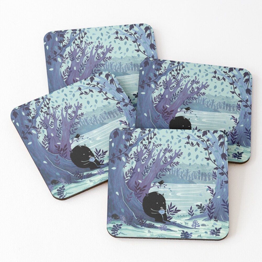 A Quiet Spot of Tea Coasters (Set of 4)