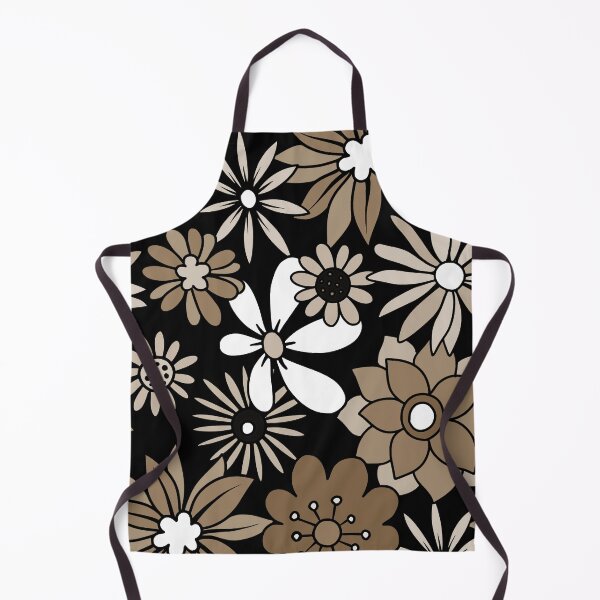 Item preview, Retro 1960's Floral Pattern In Sepia, Black And White designed and sold by DEC02.