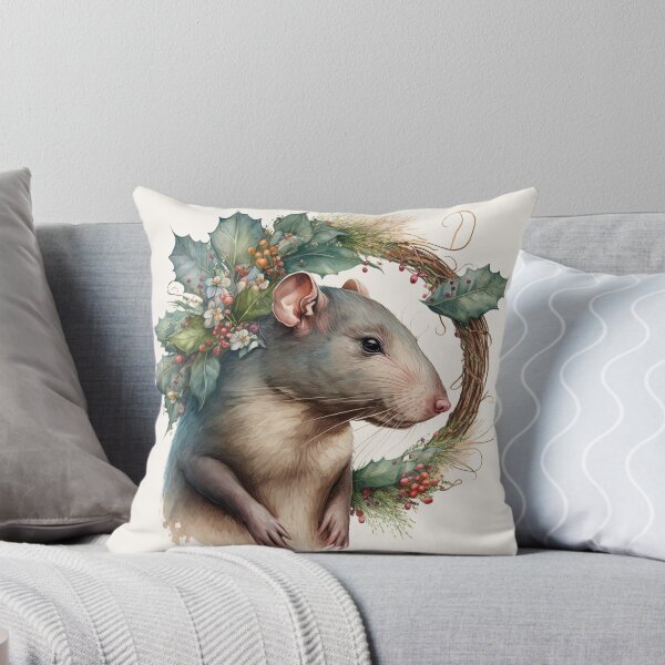 Item preview, Festive Pet Rat Christmas / Winter Holiday designed and sold by Ealaionta Design.