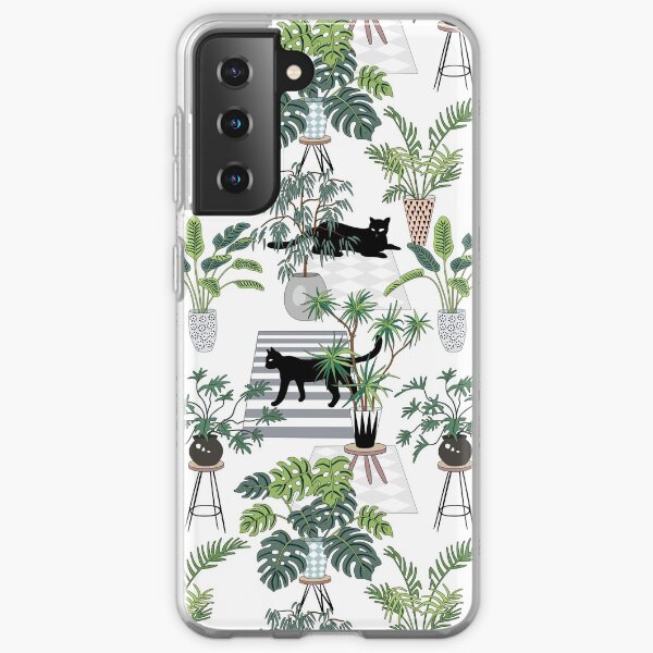cats in the interior pattern Samsung Galaxy Soft Case