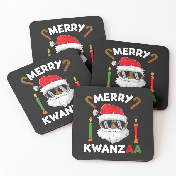 Item preview, African American Christmas Shirts, Merry Kwanzaa Santa Claus T-Shirt designed and sold by Bobby-Bancel.
