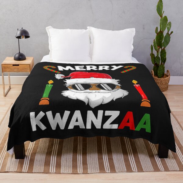 Item preview, African American Christmas Shirts, Merry Kwanzaa Santa Claus T-Shirt designed and sold by Bobby-Bancel.