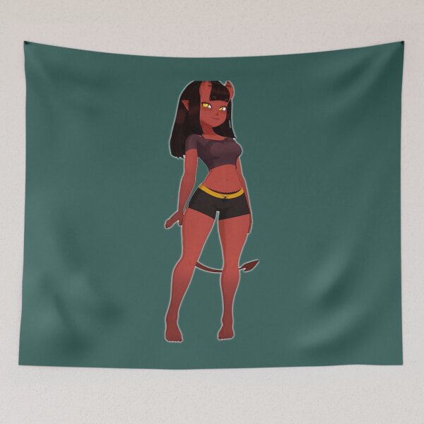 Item preview, Meru the succubus sticker   designed and sold by holidaygp.