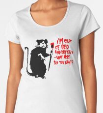 Banksy - Out of Bed Rat Women's Premium T-Shirt