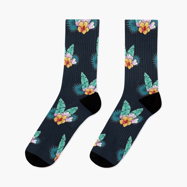 Item preview, tropical flower pattern designed and sold by potokomi.