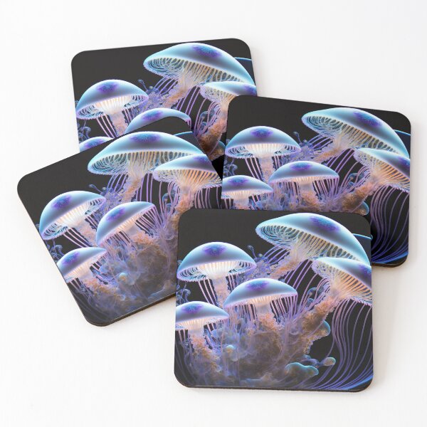 Item preview, Psychedelic Mushroom Jellyfish designed and sold by rudekitten.