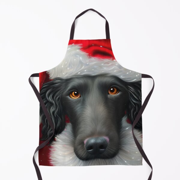 Item preview, Christmas Curly-Coated Retriever Wearing A Santa Hat designed and sold by ZenEverAI.