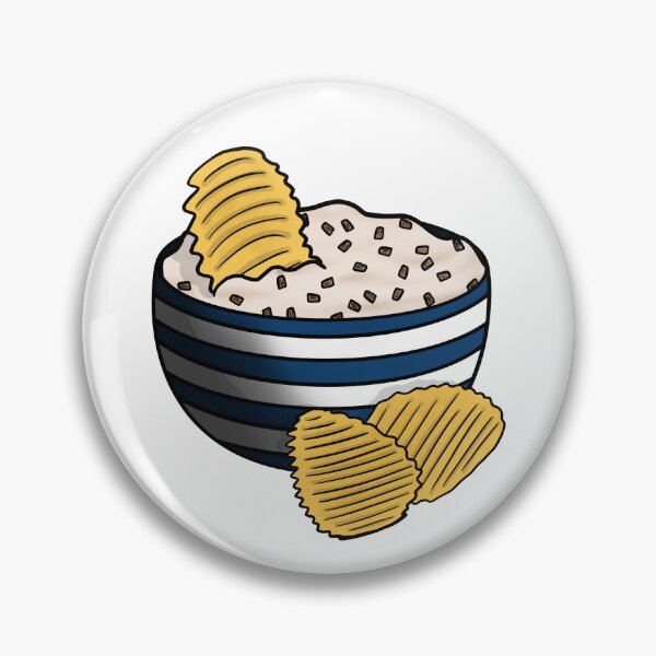 Item preview, Ruffly Potato Chips & Onion Dip designed and sold by honeybeepaper.