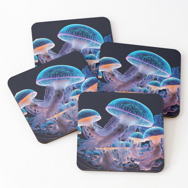 Item preview, Psychedelic Mushroom Jellyfish designed and sold by rudekitten.