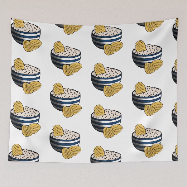 Item preview, Ruffly Potato Chips & Onion Dip designed and sold by honeybeepaper.