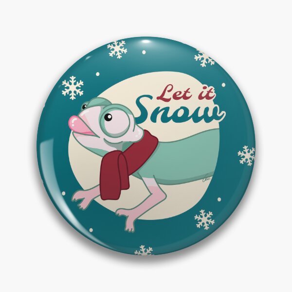 Item preview, Translucent Veiled Chameleon, Christmas Edition! let it snow designed and sold by anacecilia.