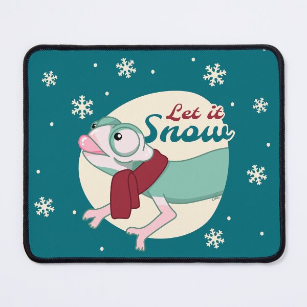 Item preview, Translucent Veiled Chameleon, Christmas Edition! let it snow designed and sold by anacecilia.