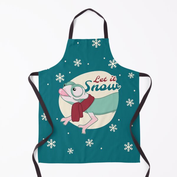 Item preview, Translucent Veiled Chameleon, Christmas Edition! let it snow designed and sold by anacecilia.