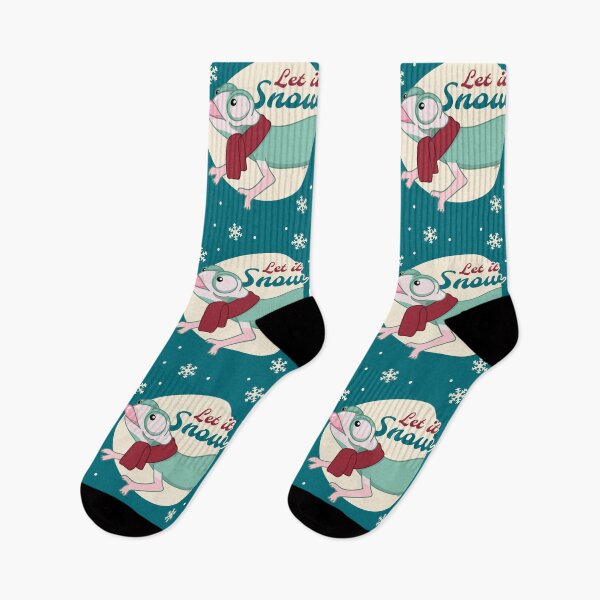 Item preview, Translucent Veiled Chameleon, Christmas Edition! let it snow designed and sold by anacecilia.