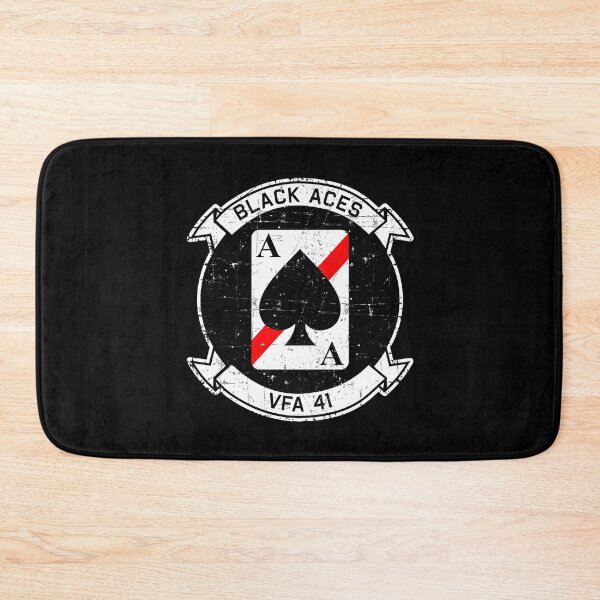 Item preview, USN VFA-41 Strike Fighter Squadron - Roundel Black Aces - Grunge Style designed and sold by pzd501.