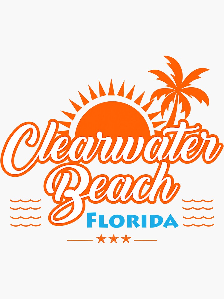 "Clearwater Beach Florida" Sticker for Sale by Denzelart Redbubble