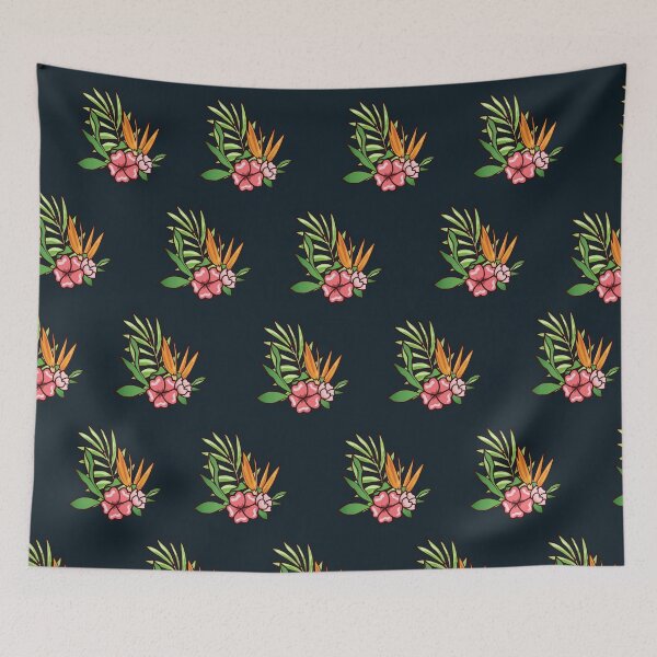 Item preview, tropical floral pattern designed and sold by potokomi.