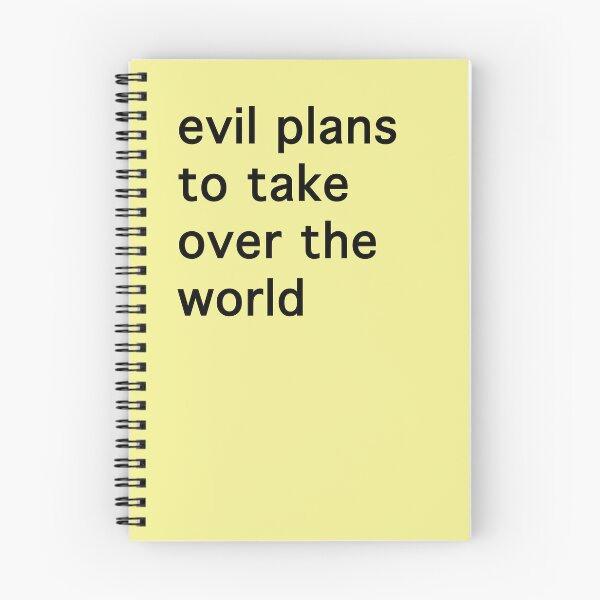 Item preview, Evil Plans to Take Over the World designed and sold by shellypirate.