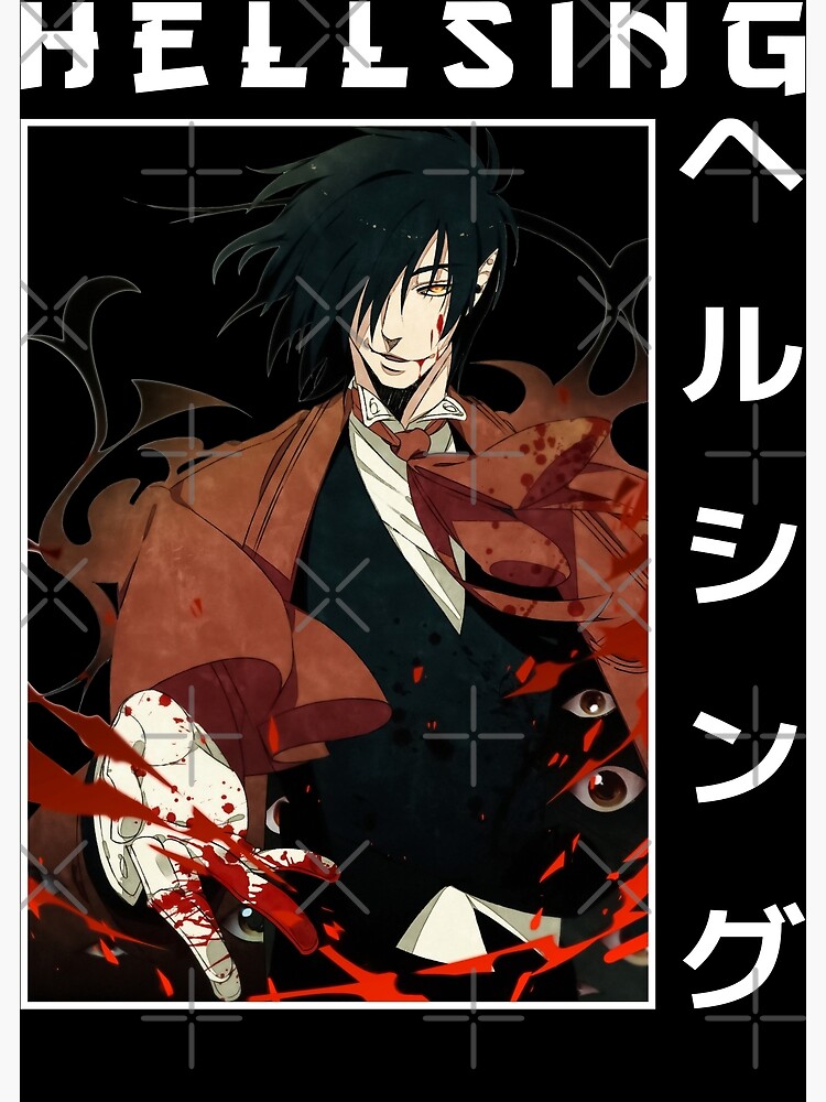 illustration, anime, Hellsing, Alucard, comics, comic book