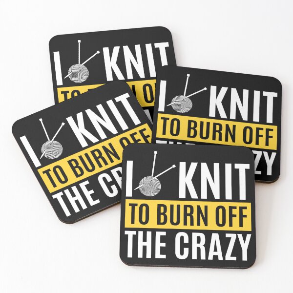 Item preview, I Knit To Burn Off The Crazy - Funny Knitting Quotes  designed and sold by chetan786.