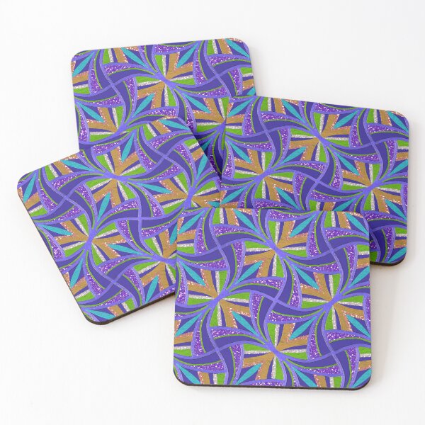 Item preview, Retro Glam pattern purple designed and sold by Jane Izzy Designs.