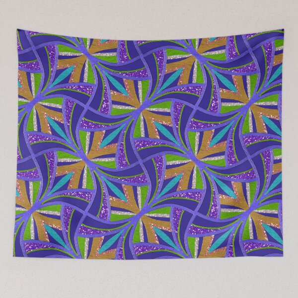 Item preview, Retro Glam pattern purple designed and sold by Jane Izzy Designs.
