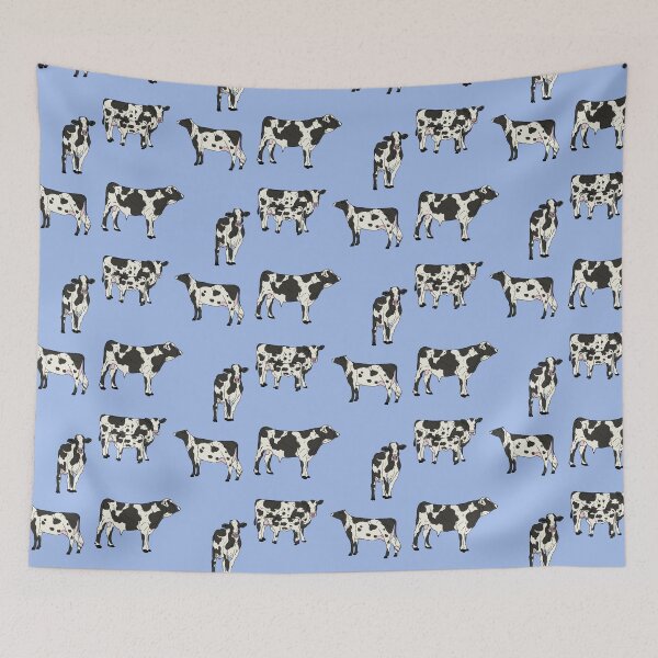 Item preview, Holstein Cows Pattern Blue designed and sold by Ashley Gagnon.