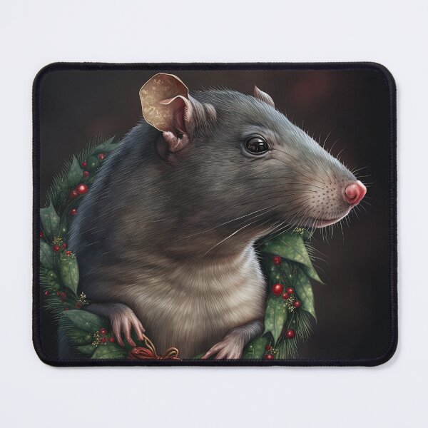Item preview, Festive Pet Rat Christmas / Winter Holiday designed and sold by Ealaionta Design.