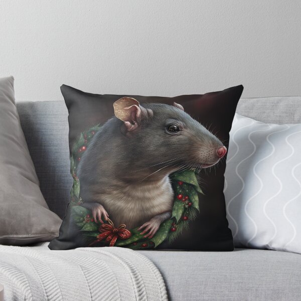 Item preview, Festive Pet Rat Christmas / Winter Holiday designed and sold by Ealaionta Design.