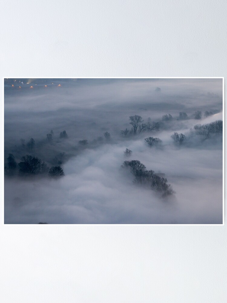Thumbnail 1 of 3, Poster, Morning mist on Adda designed and sold by pietrofoto.