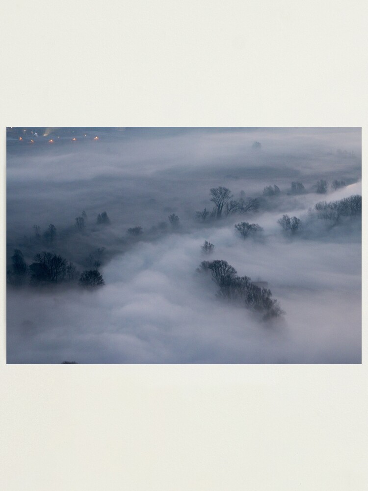 Thumbnail 1 of 3, Photographic Print, Morning mist on Adda designed and sold by pietrofoto.