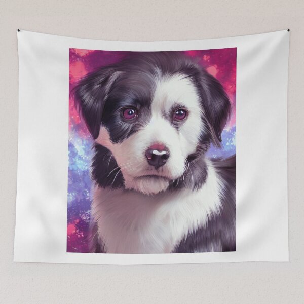 Item preview, dog portrait in pink background designed and sold by optimusprime39.