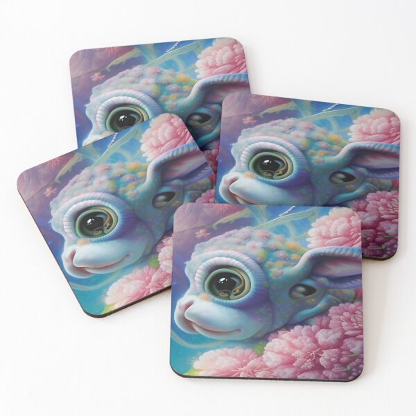 Item preview, Baby Calf Surrounded by Fantasy Floral and Big Eyes  designed and sold by deniselynnimage.