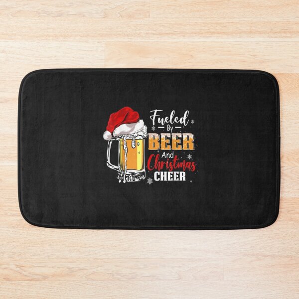 Item preview, Fueled By Beer And Christmas Cheer Funny Xmas Drinker Beer T-Shirt designed and sold by Bobby-Bancel.