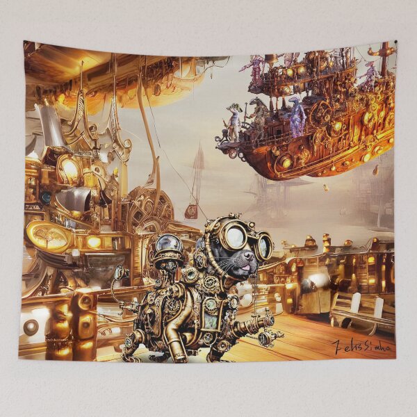 Item preview, Cyber dog in pirate ship and sky pirates designed and sold by felissimha.