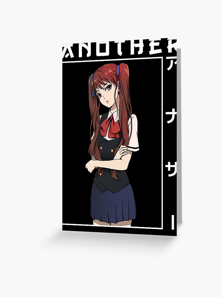 Izumi Akazawa Another Anime Girl Waifu Fanart Greeting Card for