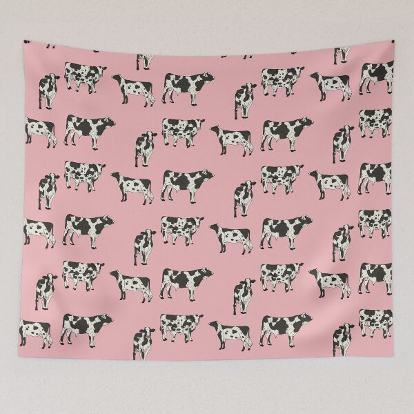 Item preview, Holstein Cows Pattern Pink designed and sold by Ashley Gagnon.
