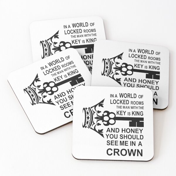 Item preview, The Key Is King Quote (Black Version) designed and sold by armanmaulanaart.