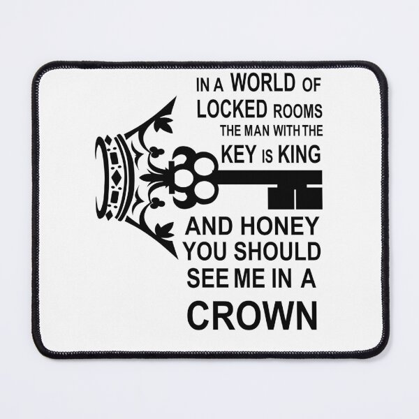 Item preview, The Key Is King Quote (Black Version) designed and sold by armanmaulanaart.