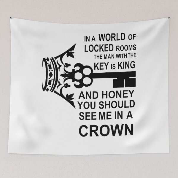 Item preview, The Key Is King Quote (Black Version) designed and sold by armanmaulanaart.