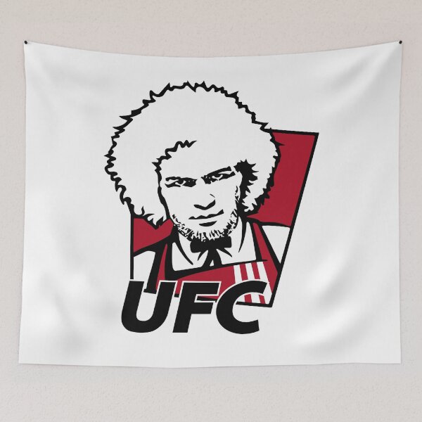 Aperçu de l'œuvre UFC - KFC - Khabib (version noire) créée et vendue par armanmaulanaart.